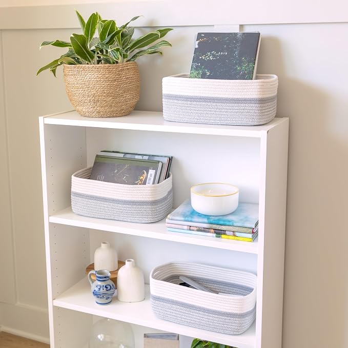 NaturalCozy 13.5”x8.5”x5.5” Storage Baskets - Image 8