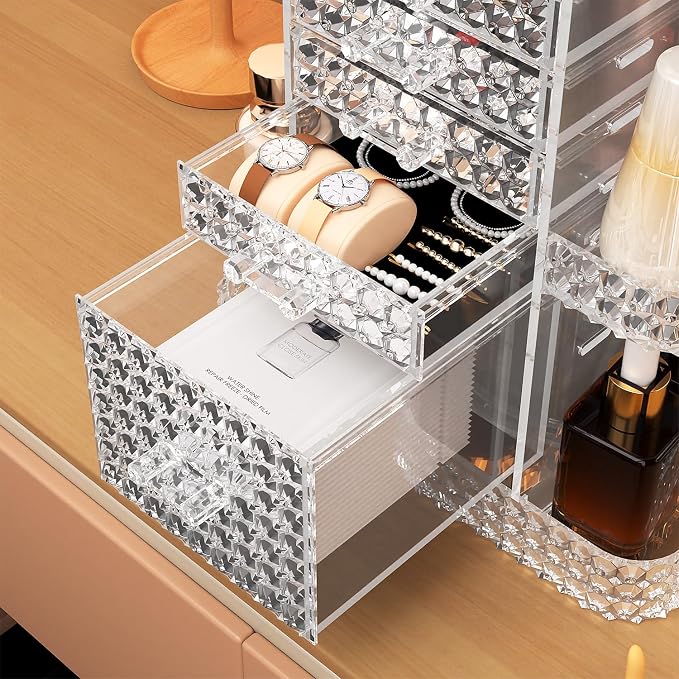 360 Rotating Makeup Organizer for Vanity, Large Skin Care Organizer - Image 5