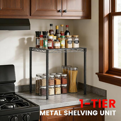 Xcity Storage Shelves, 1 Tier Heavy Duty Metal Shelving Unit, 350 LBS - Image 3