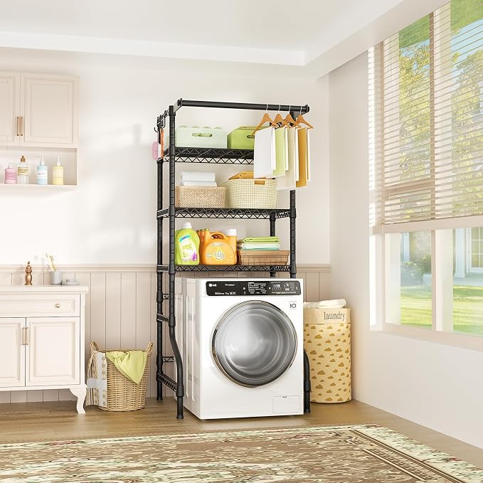 Ulif U11 Medium Over Washer and Dryer Shelves, 3 Tiers Laundry Room Storage and - Image 2