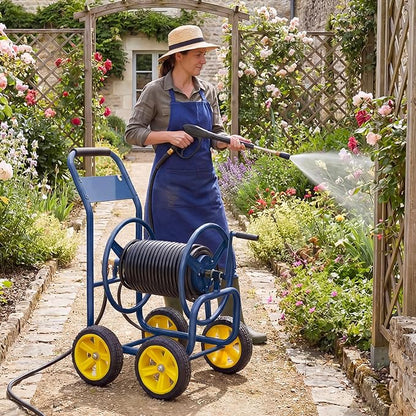 Goplus Garden Hose Reel Cart, 330ft 5/8" or 400ft 1/2" Large Capacity, - Image 2
