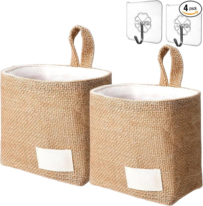 2Pcs Small Hanging Basket, Wall Basket, Hanging Basket by Unknown