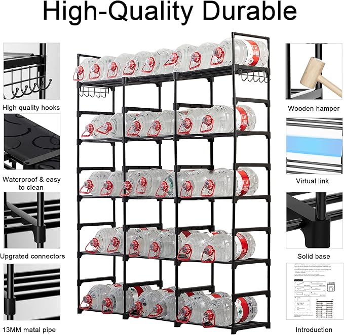 Mavivegue 9-Tier Metal Shoe Rack - Image 3