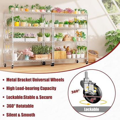 PrimeZone 4 Tier 55.5" Wx24 Dx76 H Wire Shelving - Image 7