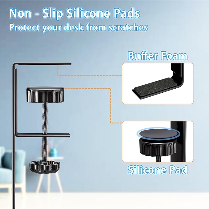 No Drill Under Desk Cable Management Tray, SONATURE 15.7" Cord Organizer - Image 3