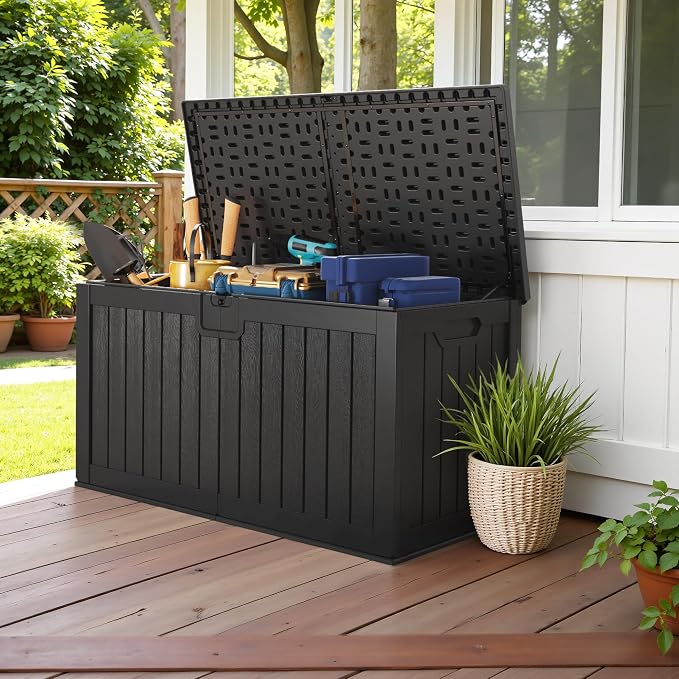 Devoko 240 Gallon Double-Wall Deck Box - Image 5