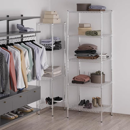 24" Deep x 30" Wide x 86" Height Wire Shelving Kit | 5-Tier | NSF Commercial - Image 5