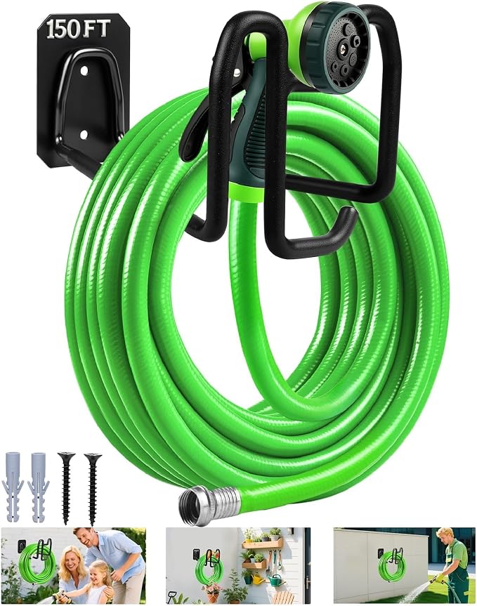 Garden Hose Holder Wall Mount Water Hose Holders by StuffedAnimalHanging