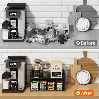 Homode Wood Tea Bag Organizer, Teabag Holder - Image 7