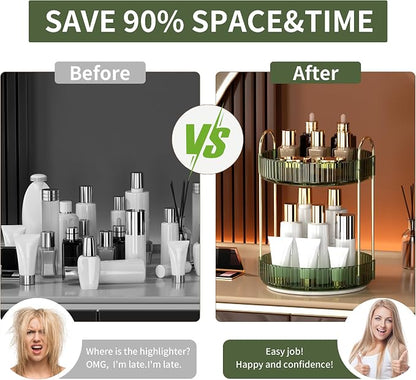 YCIA&DONE 360 Rotating Makeup Organizer and Storage - Image 9