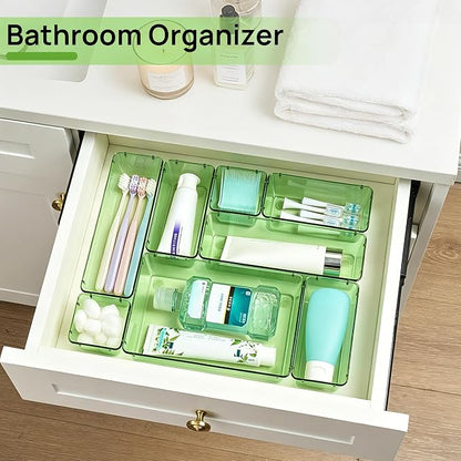 Vtopmart 25 PCS Clear Plastic Drawer Organizers Set, 4-Size Versatile Bathroom - Image 5