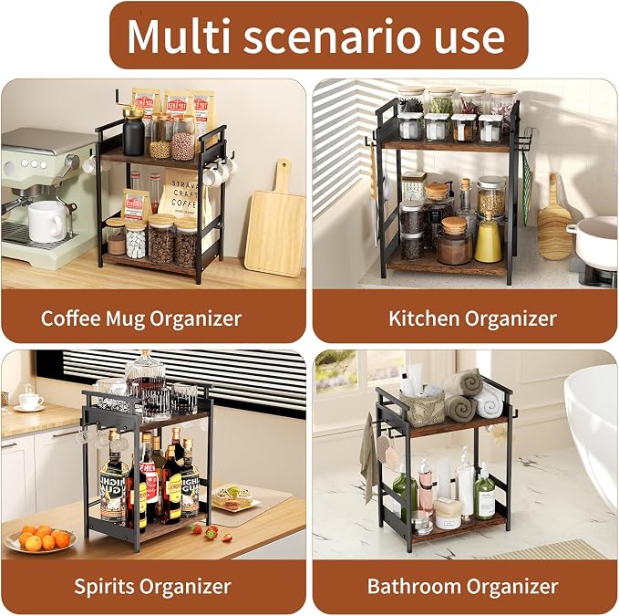 KLM 2 Tier Coffee Bar Organizer - Image 4