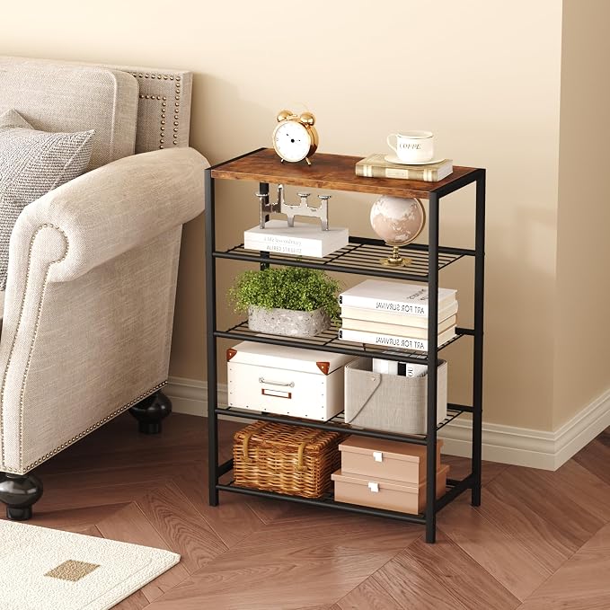 HOMEFORT 5-Tier Shoe Rack, Shoe Storage Shelf - Image 4