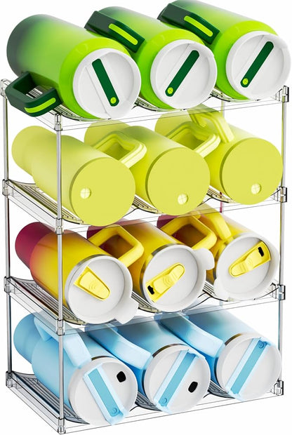 Yieach Larger Compartments Stackable Water Bottle Organizer by Yieach