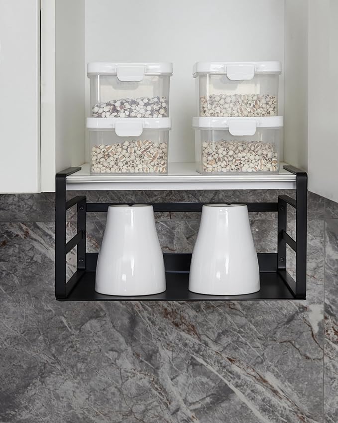 Nxconsu 2Pack Under Shelf Storage Basket Organizer Hanging Holder - Image 5