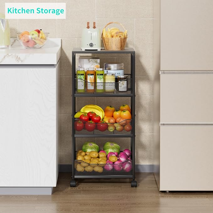 HapiRm Fruit Basket Kitchen Cart - Image 2