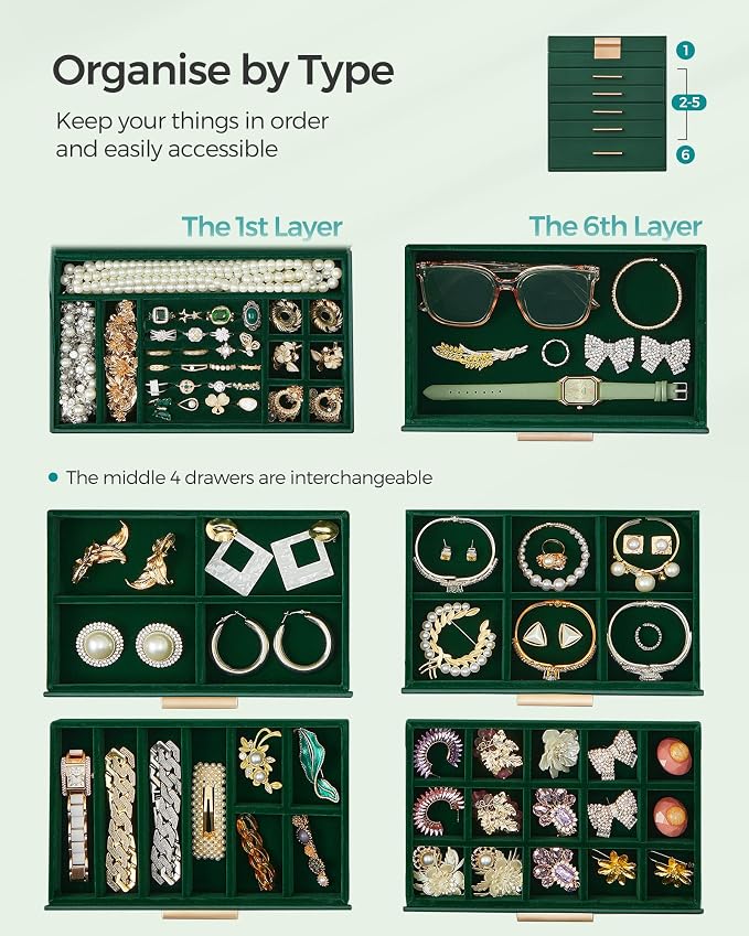 SONGMICS Jewelry Box Organizer - Image 3