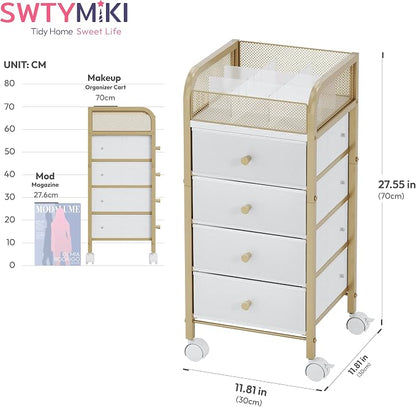 SWTYMIKI Rolling Makeup Organizer Cart - Image 2