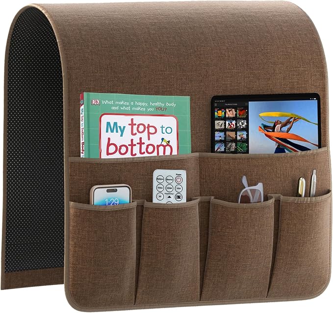 Armrest Organizer Non Slip Remote Control Holder Arm Chair Couch Caddy by QingLemon