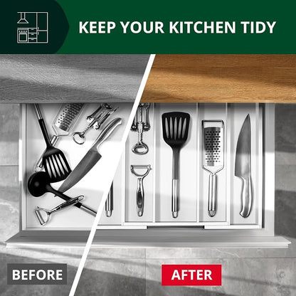 ROYAL CRAFT WOOD Luxury Bamboo Kitchen Drawer Organizer - Image 5