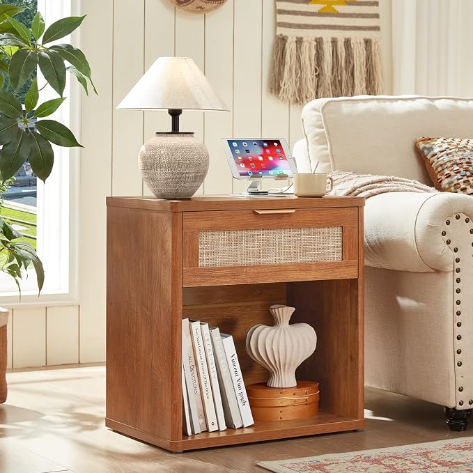 LEYAOYAO Rattan Nightstands Set of 2 - Image 2