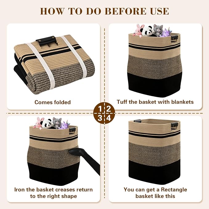 Laundry Hamper, 95L Tall Laundry Basket - Image 9