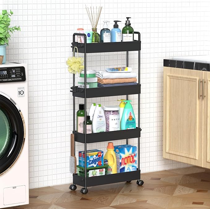 SOLEJAZZ Slim Rolling Storage Cart - Image 8
