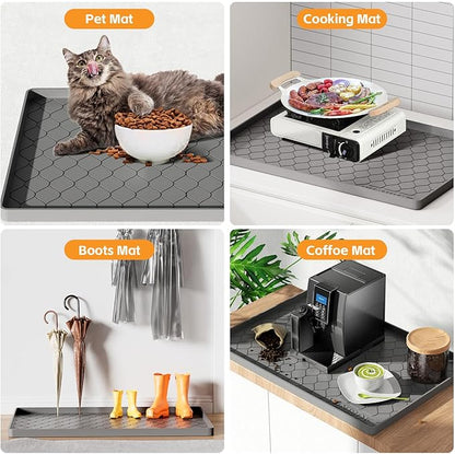 Silicone Under Sink Mat 37" x 22", kitchen Essentials and Gadgets, Shelf liner - Image 5