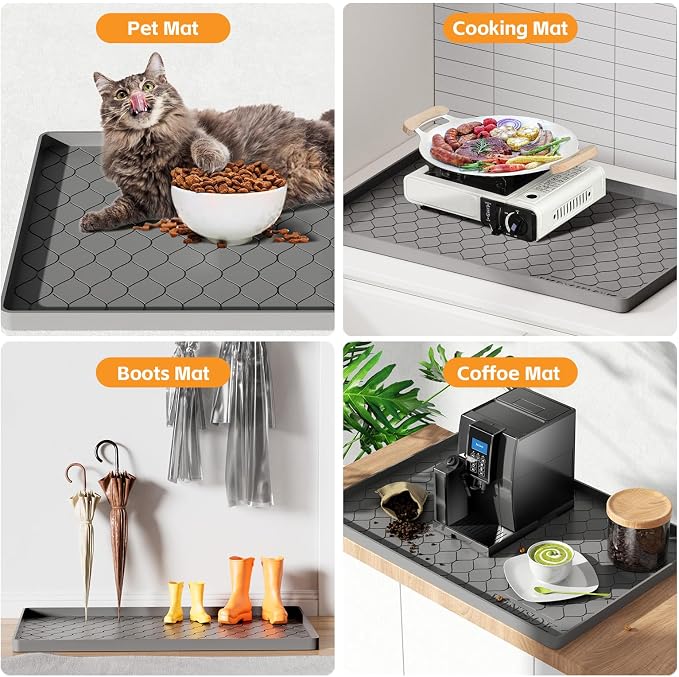 Silicone Under Sink Mat 34" x 22", kitchen Essentials and Gadgets, Shelf liner - Image 5