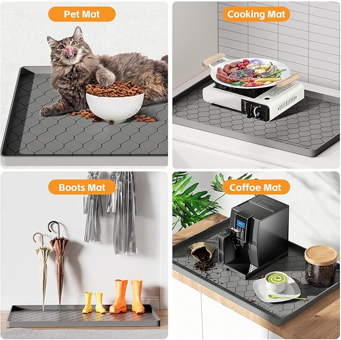 Silicone Under Sink Mat 22" x 19", kitchen Essentials and Gadgets, Shelf liner - Image 6