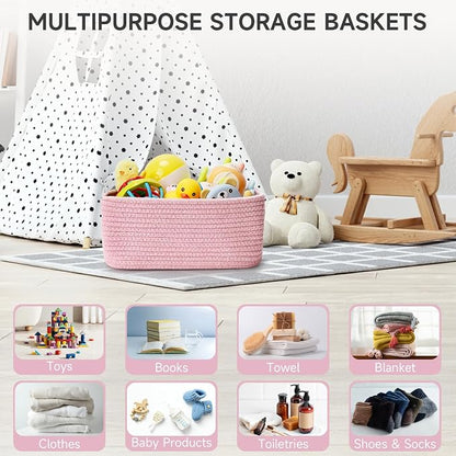 Shelf Baskets for Organizing | Storage Basket for Shelves | Small Woven Baskets - Image 5