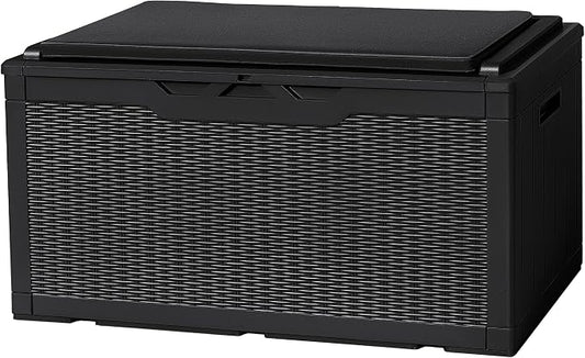 Flamaker Deck Box 98 Gallon Waterproof Resin Storage Box by Flamaker