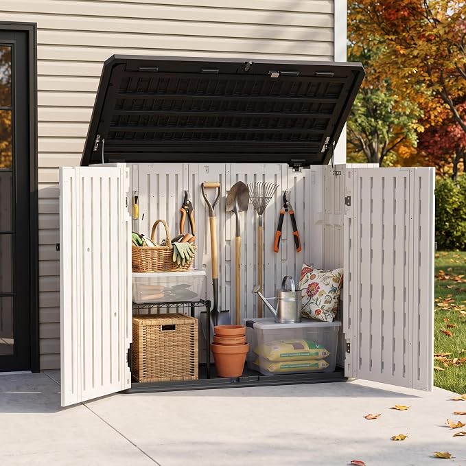 31 Cu.Ft Resin Outdoor Storage Cabinet - Image 8