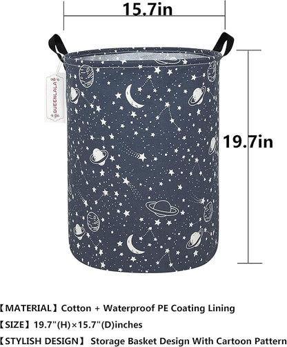 QUEENLALA Large Storage Basket, Laundry Hamper/Bathroom/Home Decor/Collapsible - Image 2