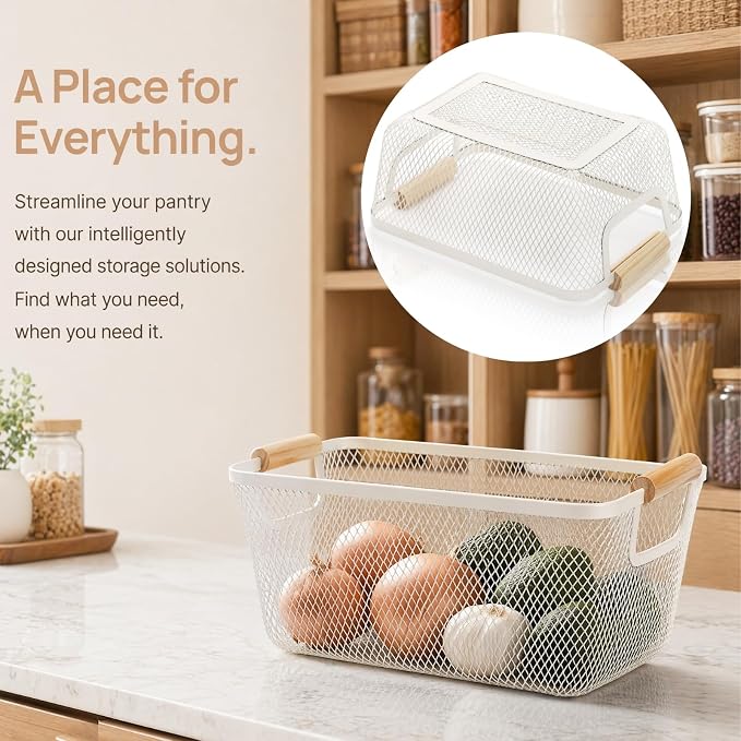 Noamus 3 Pack Metal Mesh Baskets - Image 6