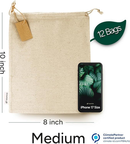 LEAFICO Organic Cotton Produce Bags - Image 2
