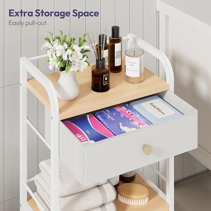 SWTYMIKI 14.57"x32.28" Bathroom Storage Cabinet – Freestanding Storage Cabinet - Image 7