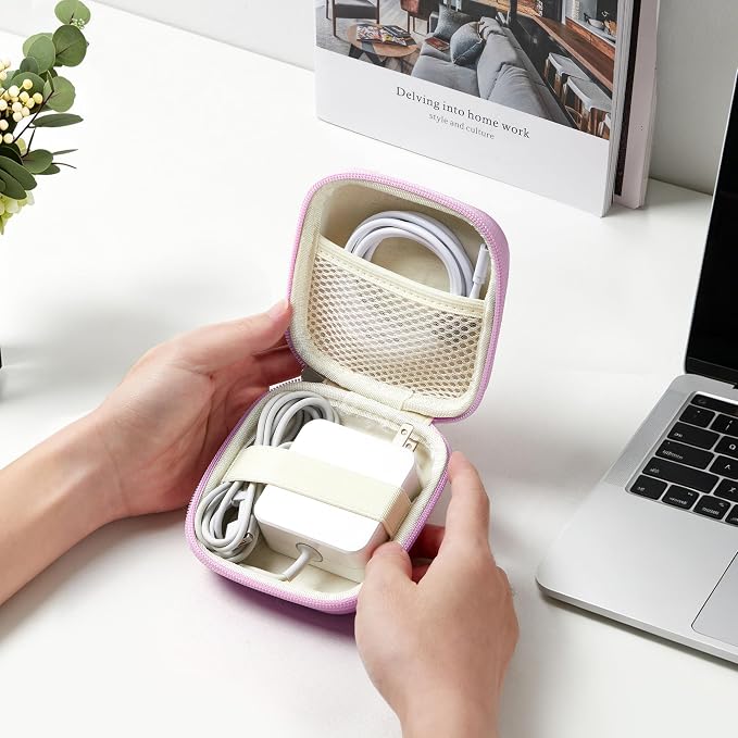Charger Case for Macbook, Portable Tech Electronic Organizer Bag, Small Travel - Image 7