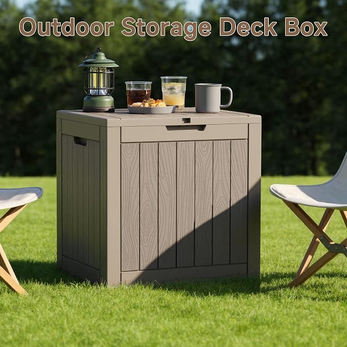 35 Gallon Waterproof Outdoor Storage Box, Deck Boxs - Image 3