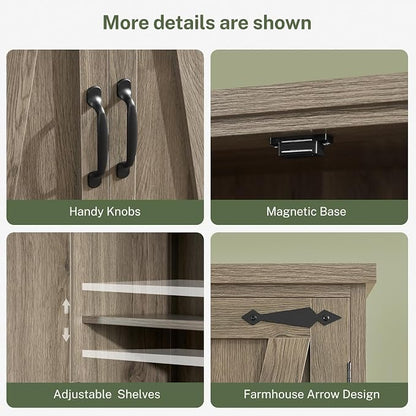 TEENFON Tall Storage Cabinet, Kitchen Pantry Cabinet - Image 6