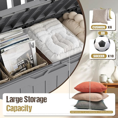 80-Gallon Outdoor Storage Bench - Image 4
