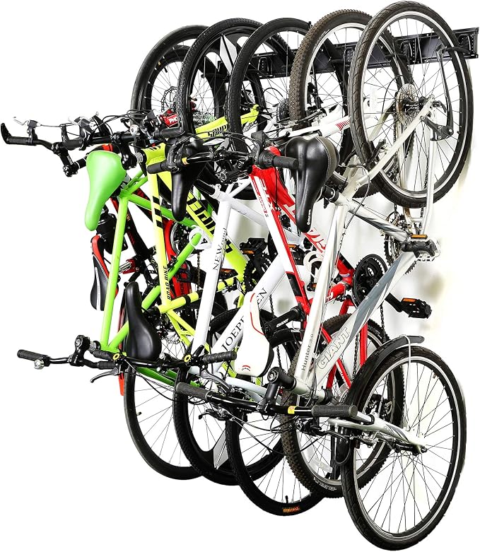 Ultrawall Stainless Steel Bike Storage Rack, 6 Bike Storage Hanger Wall Mount by UltrawallGarageTools