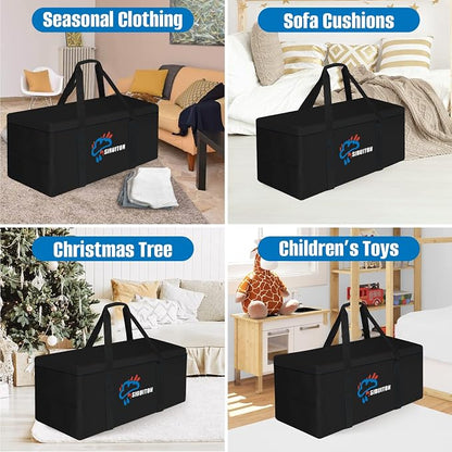 SIRUITON 2Pack 69”L x 29.5”W x 21.6”H-2P, Outdoor Cushion Storage Bag, Patio - Image 6