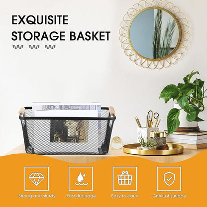 Ziliny 4 Pcs Metal Mesh Wire Baskets - Image 3
