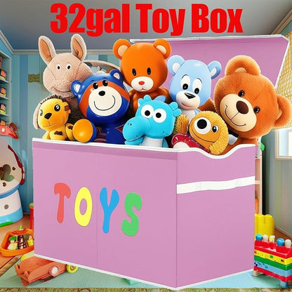 YOLOXO Toy Box Chest, Collapsible Sturdy Storage Bins - Image 3