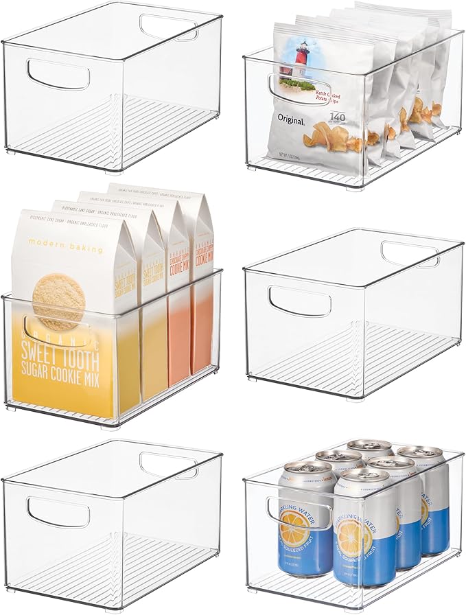 iDesign Stackable Clear Plastic Bin, by iDesign