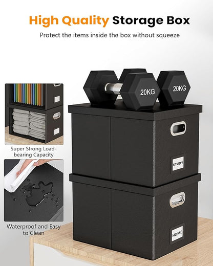 File Organizer Box with Lid - Image 4
