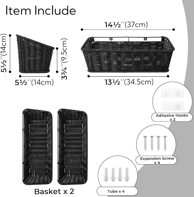 GRANNY SAYS Hanging Wall Basket, Wall Mount Basket - Image 3