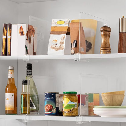 4 Pack 12 Inches Clear Shelf Dividers - Image 6