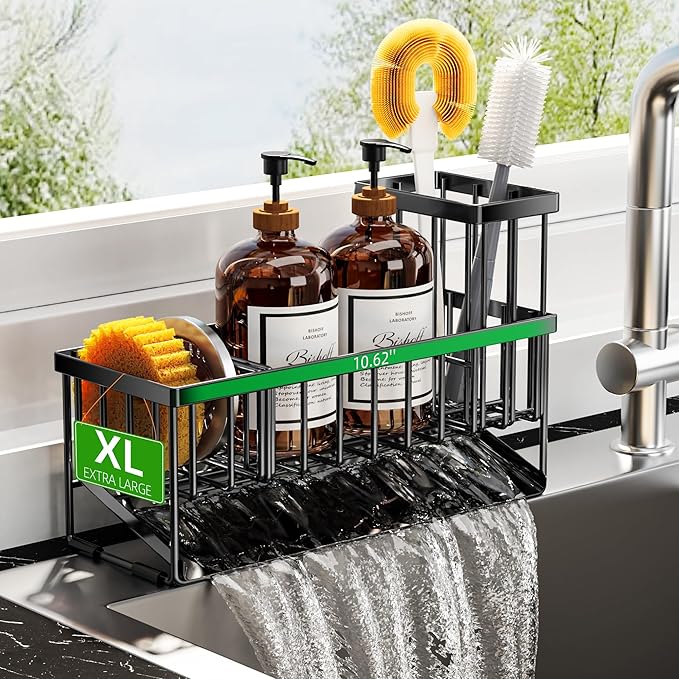 Cisily Extra Large Kitchen Sink Caddy Organzier by CISILYHOMELIFE